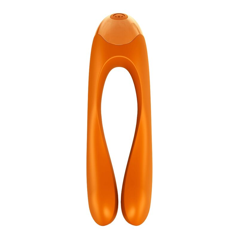 Satisfyer Candy Cane Vibrador dedo naranja