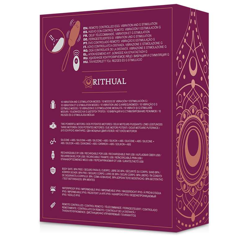 Rithual Priya huevo control remoto G-spot con vibración