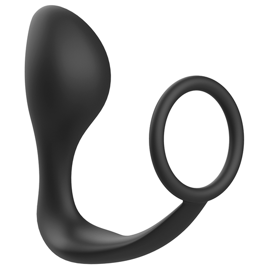 Addicted Toys Anal con Anillo Silicona Negro
