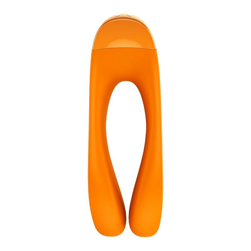 Satisfyer Candy Cane Vibrador dedo naranja