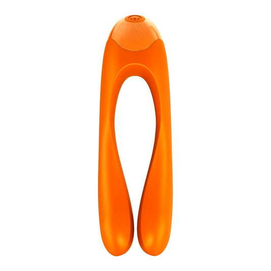 Satisfyer Candy Cane Vibrador dedo naranja