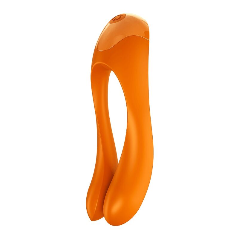 Satisfyer Candy Cane Vibrador dedo naranja